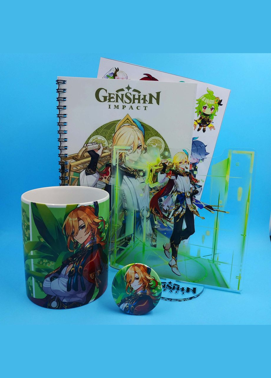 Колекційний Бокс Кавех з чашкой із Геншин Імпакт No Brand (348357853)