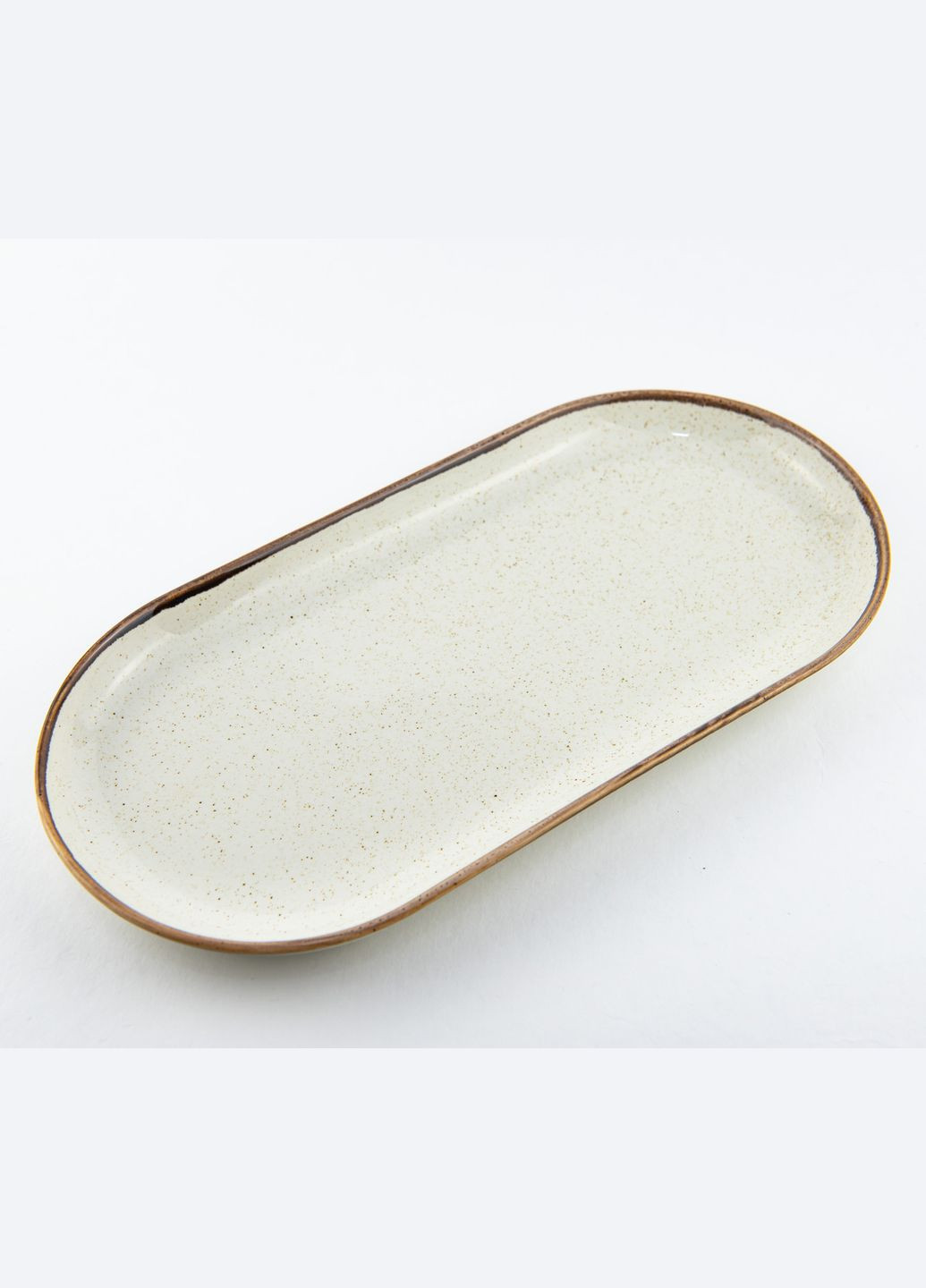 Тарелка овальной формы Seasons Beige 118130 30см Овальная фарфоровая тарелка Овальное блюдо Porland (277949257)