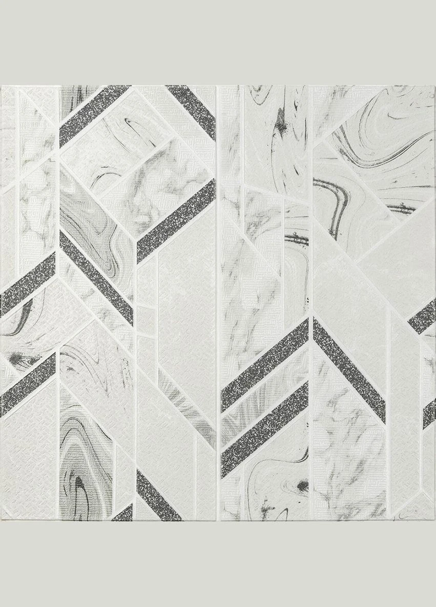Панель стеновая 3D 700х700х4мм абстракция серая (D) SW00001990 Sticker Wall (314798253)