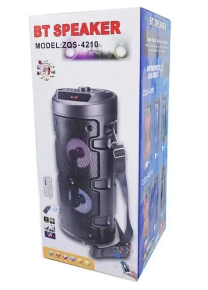 Портативна бездротова колонка BT Speaker ZQS-4210 з Bluetooth, FM-радіо та акумулятором Singer (371995177)