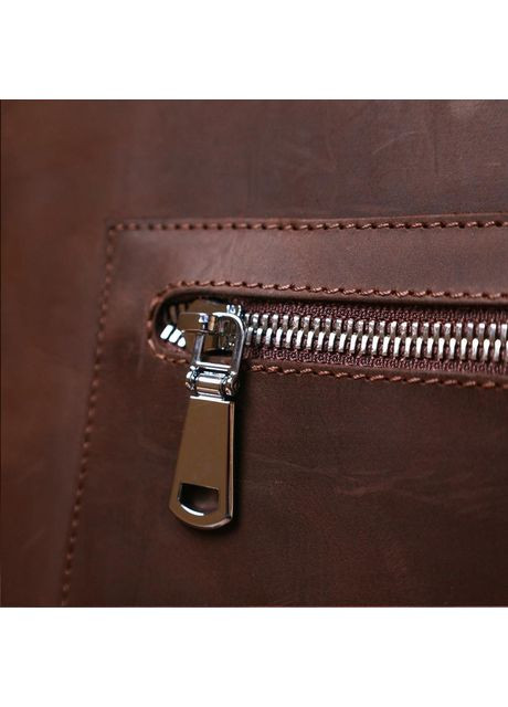 Сумка шоппер жіноча з натуральної шкіри на плече велика Коричневий 39184 Shvigel (353302635)