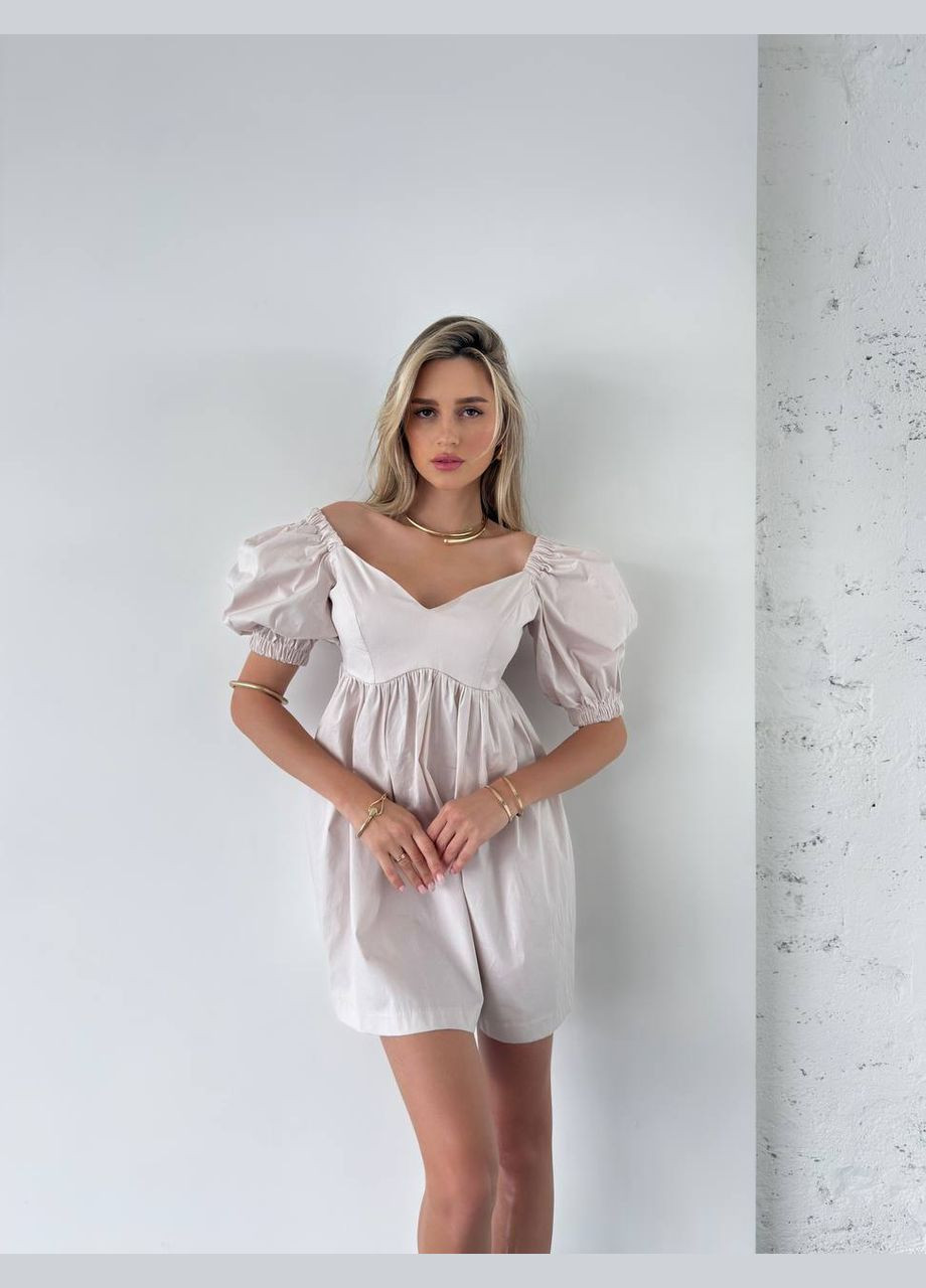 Бежева повсякденний, коктейльна, вечірня, кежуал жіноча сукня Asi.Store.ua