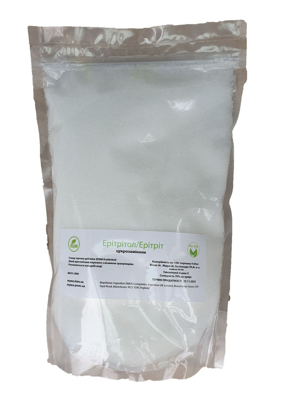 Эритритол, эритрол, эритрит 1000г No Brand (344585388)