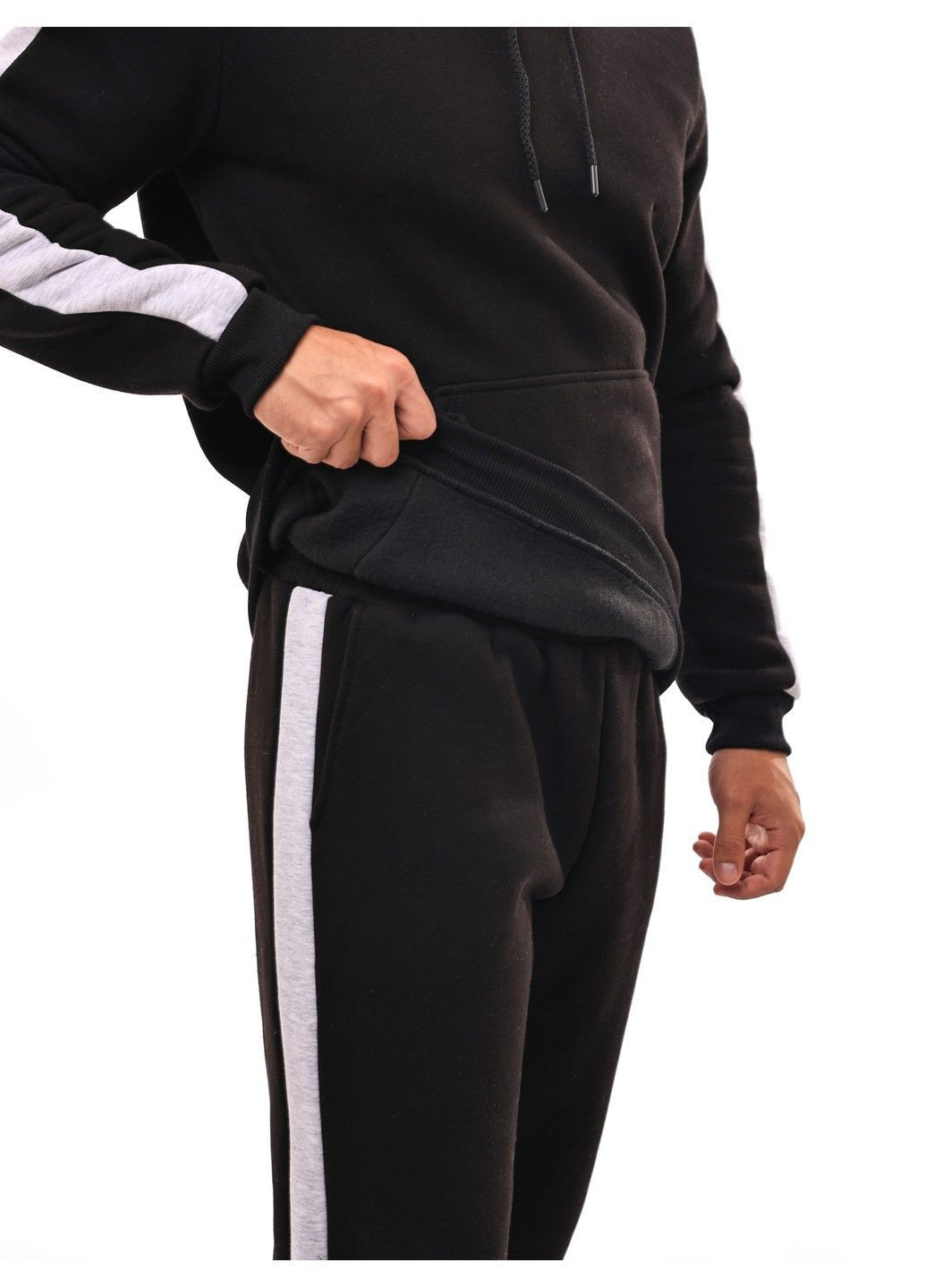 Чорний спортивний костюм чоловічий No Brand