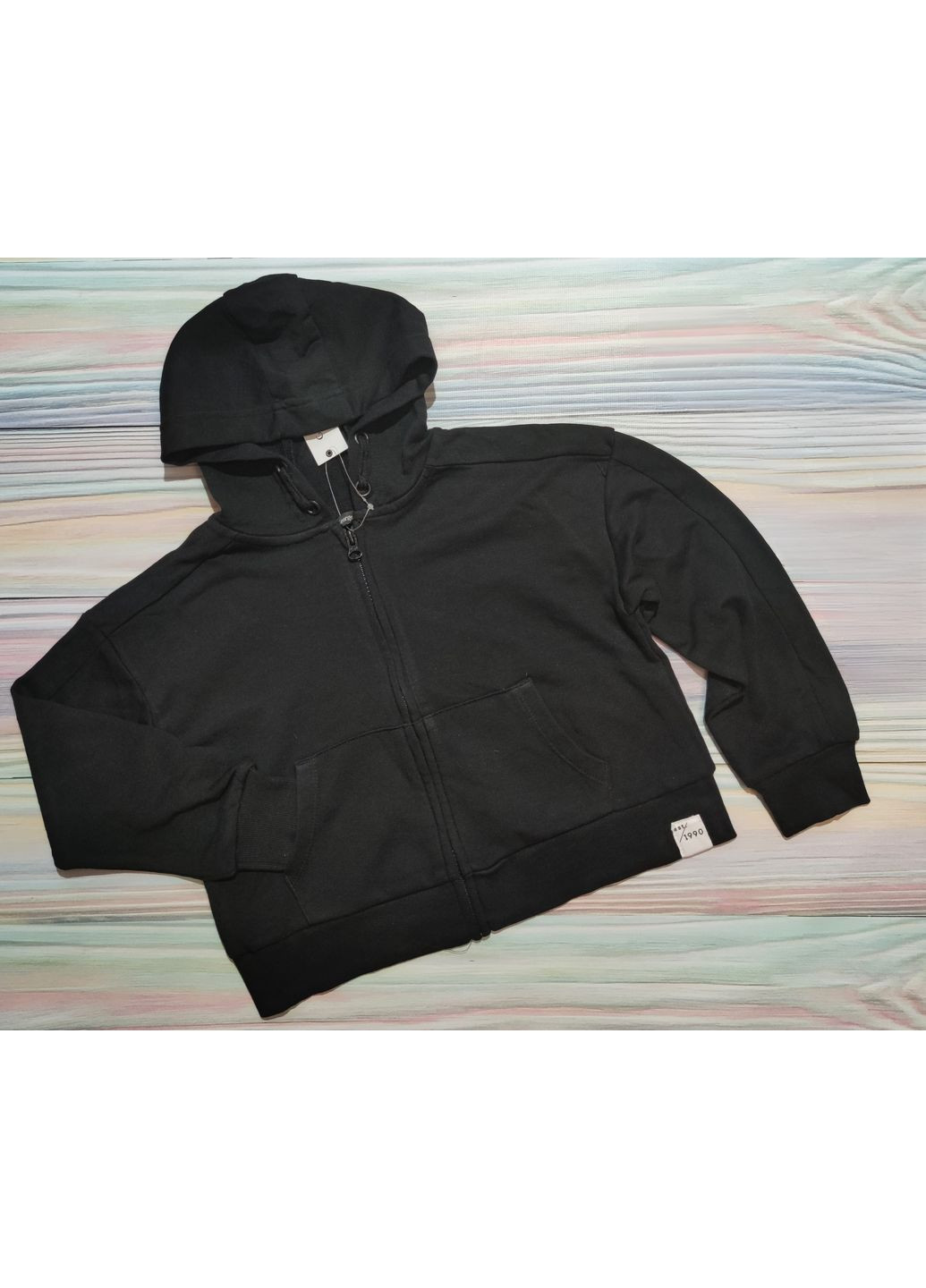 Дитяча толстовка укорочена для дівчинки 6-7 років Чорна George (361149544)