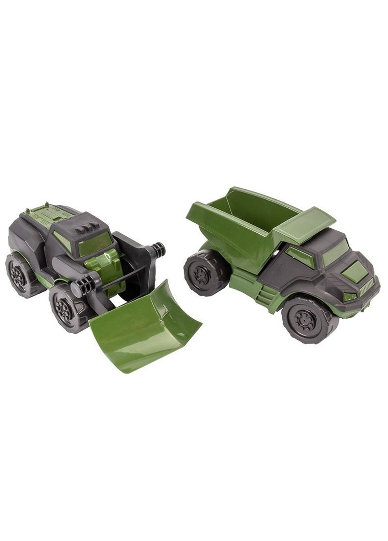 Игрушка набор машин грузовик и бульдозер "Военный транспорт" БудТехник 9345 ТехноК (362419866)