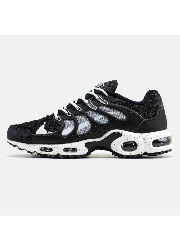 Чорні Осінні кросівки чоловічі nike air max tn terrascape black white найк аір макс тн плюс No Brand