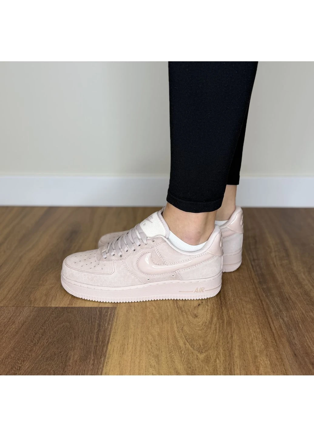 Рожеві літні кросівки nike air force 1 07 pink найк аір форс 1 рожеві No Brand