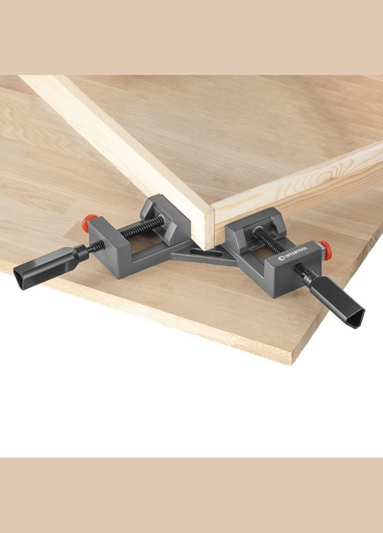 Струбцина кутова 75 мм x 90° зовнішня (HT-6042) Intertool (335048506)