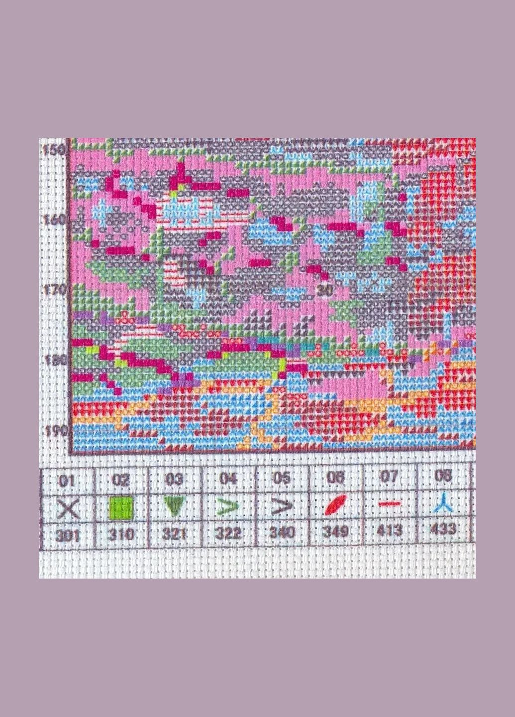 Набор для вышивания по нанесённой на канву схеме "Seaside clock tower". AIDA 14CT printed, 54*43 см Joy Sunday (313612977)