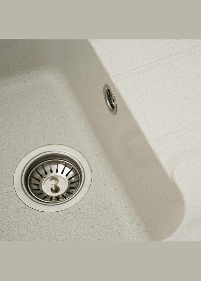 Гранітна мийка для кухні VERONA 7850 матова Біла в крапку Valeso (342069276)