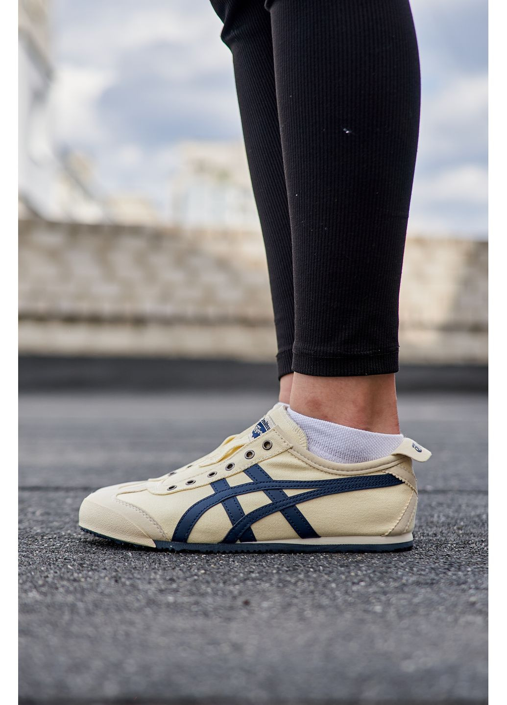 Комбіновані Осінні кросівки чоловічі asics onitsuka tiger mexico 66 birch peacoat асікс онітцука тайгер No Brand
