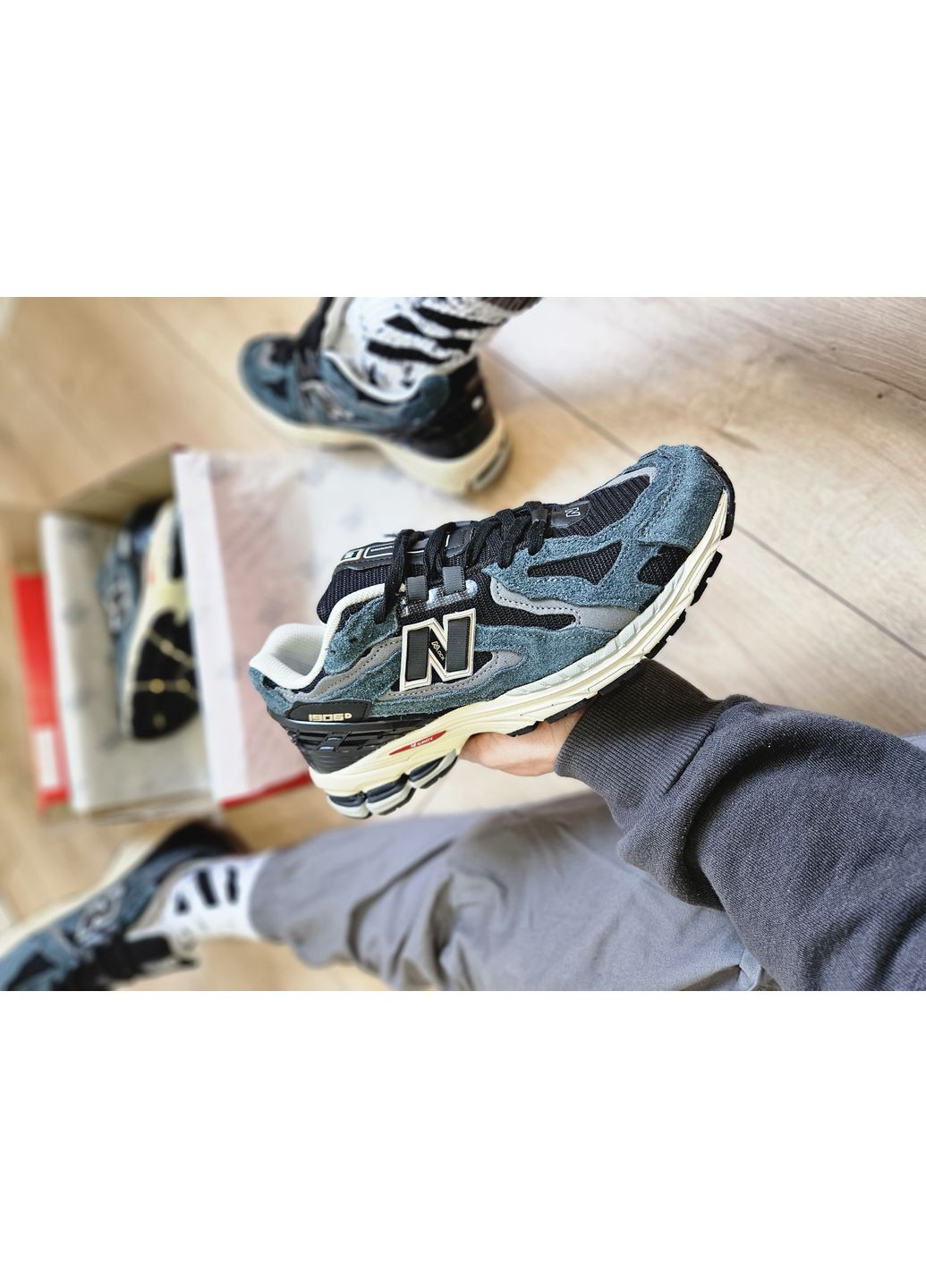 Кроссовки женские и мужские New Balance 1906D Protection Pack Black Grey | Нью Беланс 1906D темно-серые No Brand тёмно-серые демисезоны (362672576)