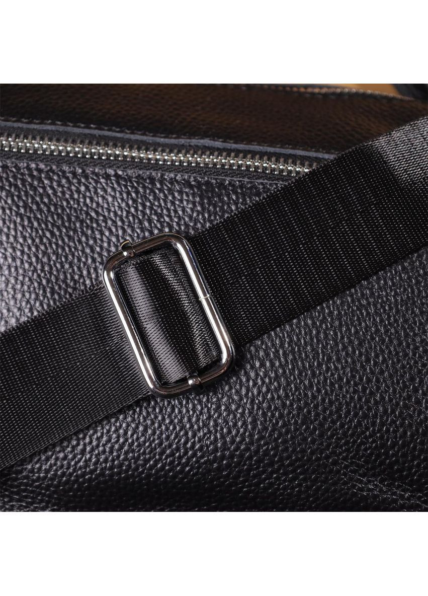 Сумка кросс-боди через плечо из натуральной кожи женская средняя Черный 40353 Vintage (361970388)