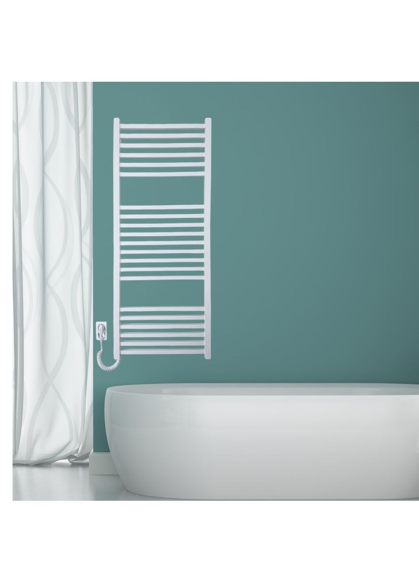 Полотенцесушитель электрический с кнопкой матовый 1190*490 Carino LORENZO (365597129)