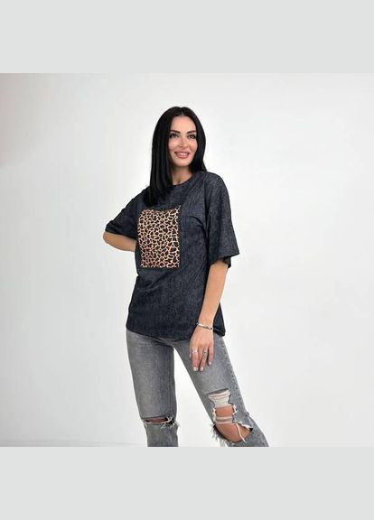 Футболка с анималистическим принтом No Brand - (324628190)