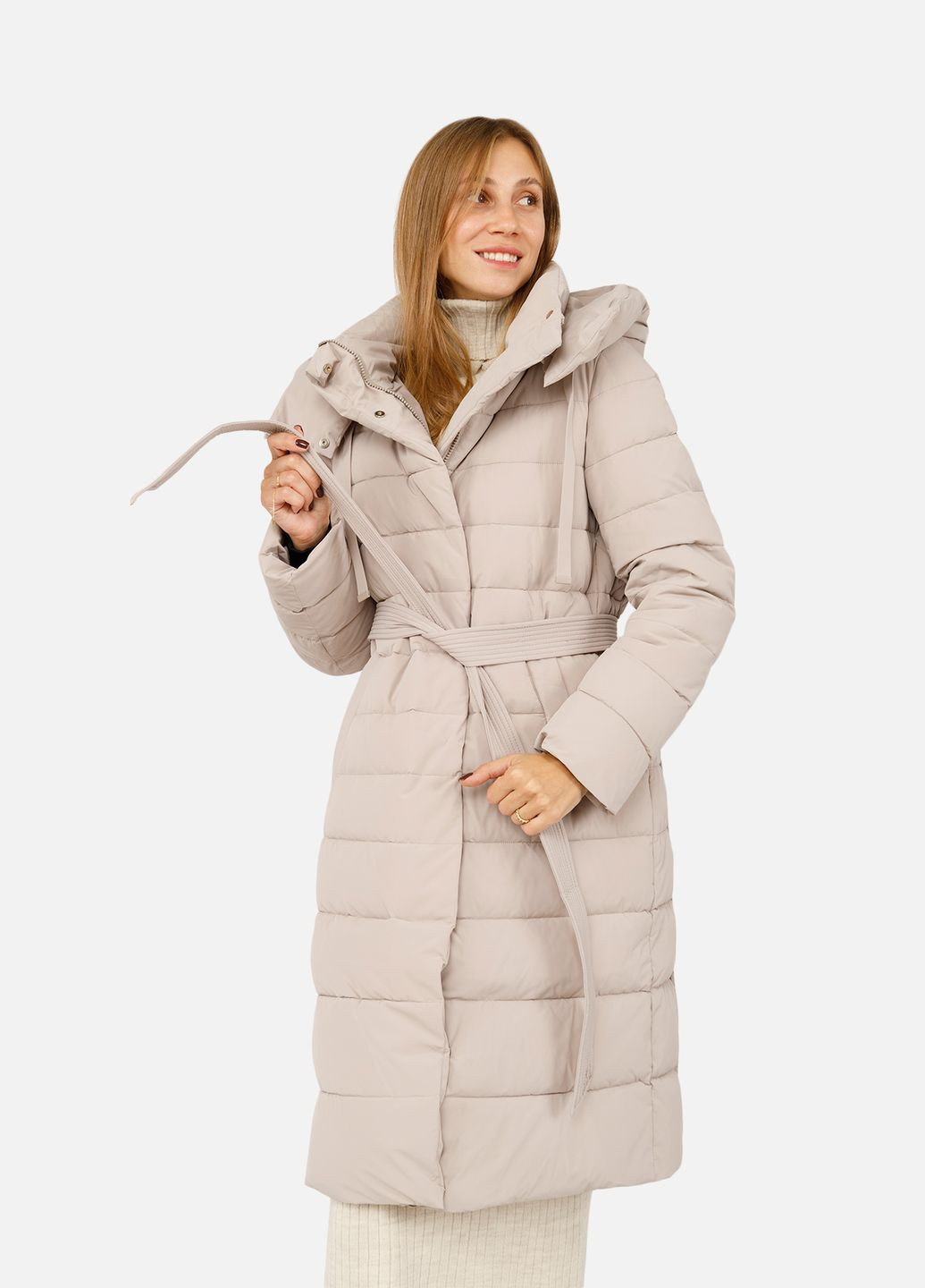 Бежевая зимняя женская куртка цвет бежевый cb-00256268 Towmy