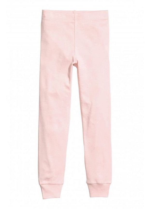 Піжамні штани бавовняні для дівчинки 0623765-057 рожевий H&M (264828280)