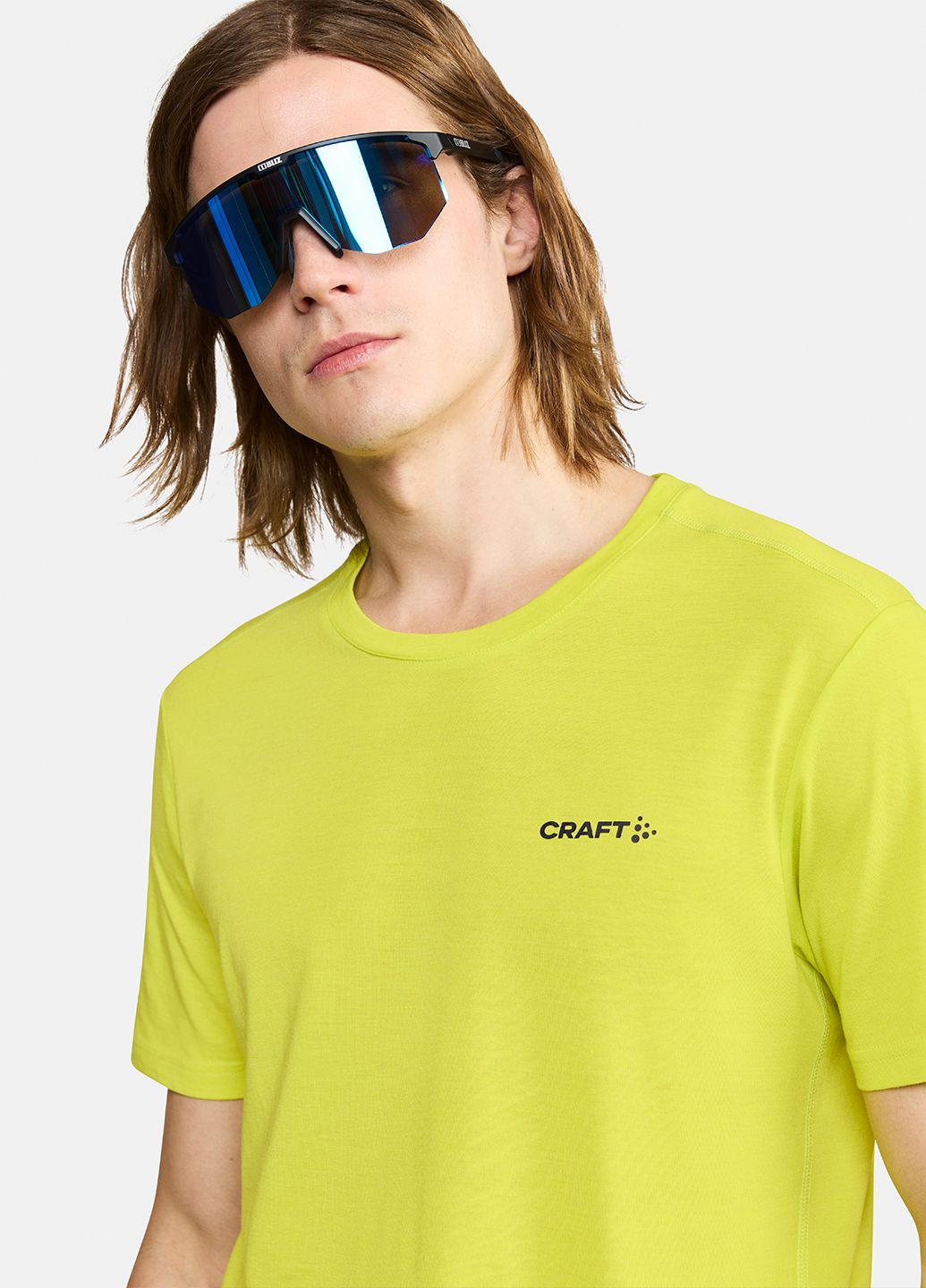 Желтая мужская футболка Craft Deef 3.0 Tee
