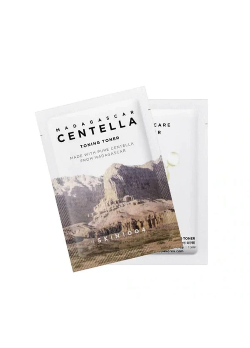 Пробник Зволожуючий тонер із центелою та гіалуроновою кислотою Madagascar Centella Toning Toner 1.5ml SKIN1004 (346490280)