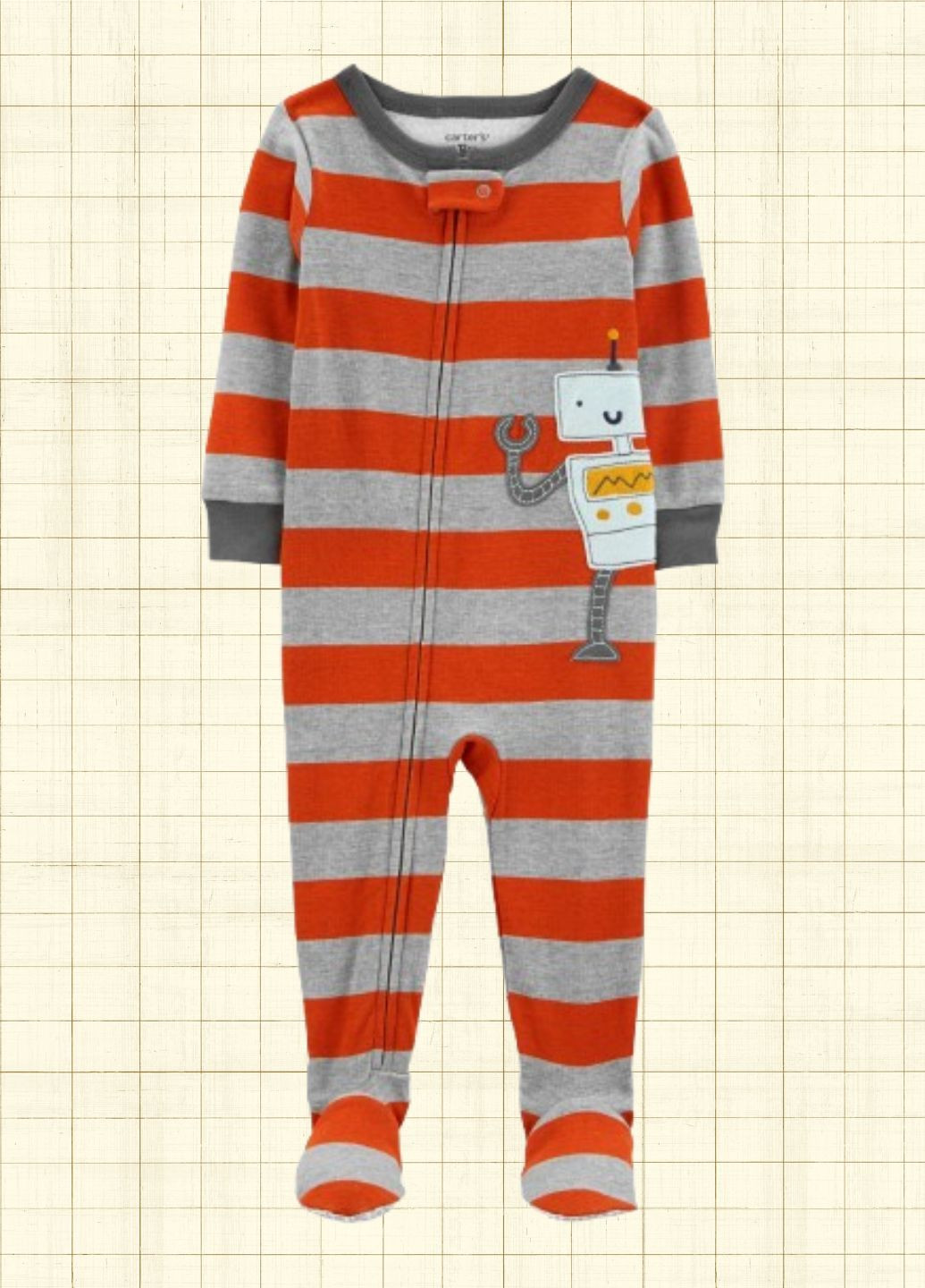 Сіра всесезон чоловічок з бавовни комбінезон Carter's