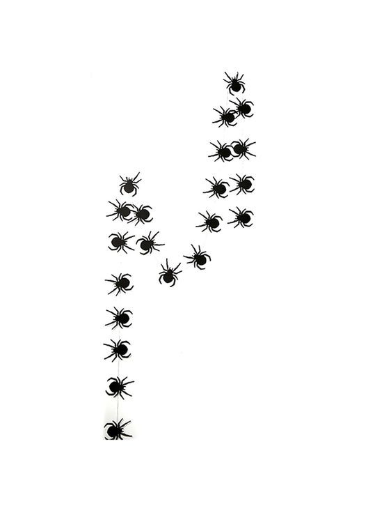 Гірлянда на Хелловін Павуки 3 м чорний Jannet Гірлянда (303323411)