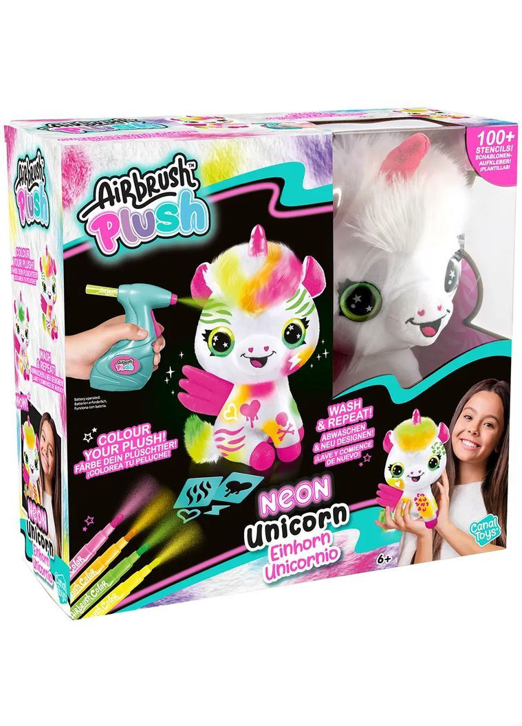 Набор для творчества DIY Airbrush Plush Единорог неон () Canal Toys AIR024 (370141000)