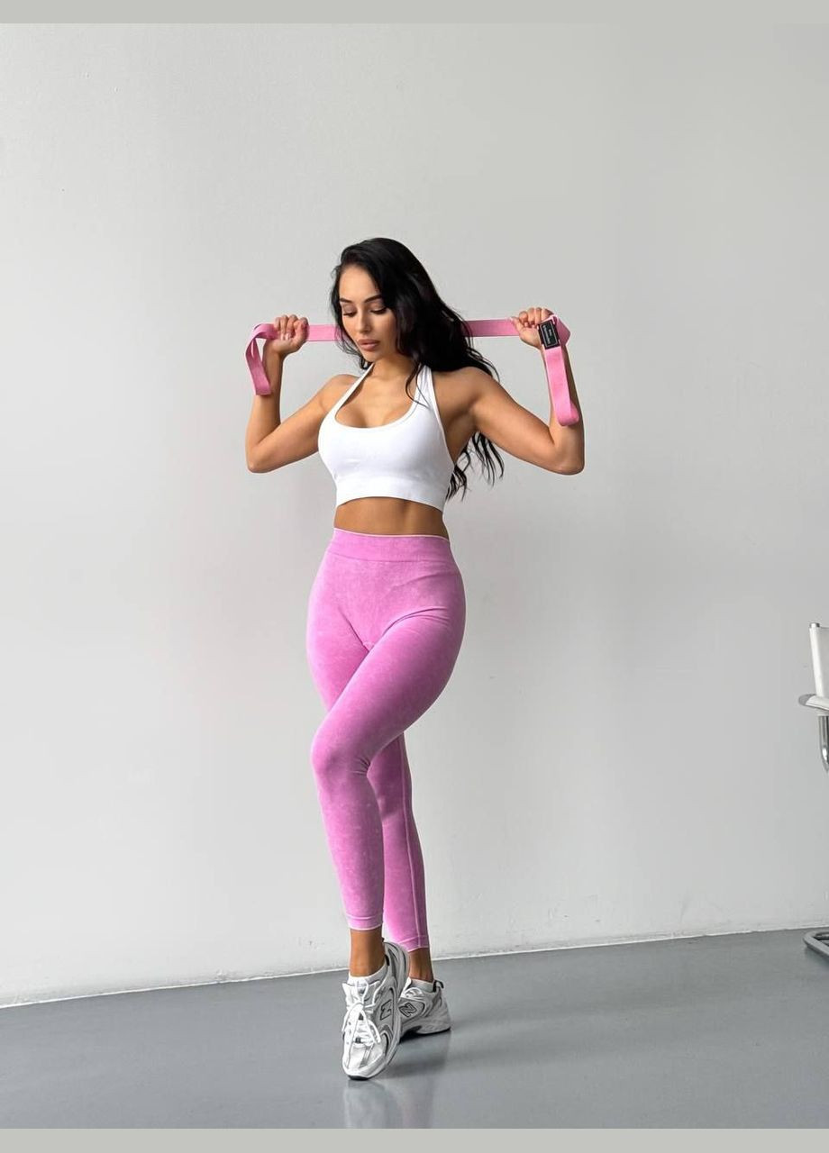 Чорні лосини, легінси з V-подібним вирізом та ефектом пуш-ап для спорту, йоги та фітнесу Strunka (325399707)