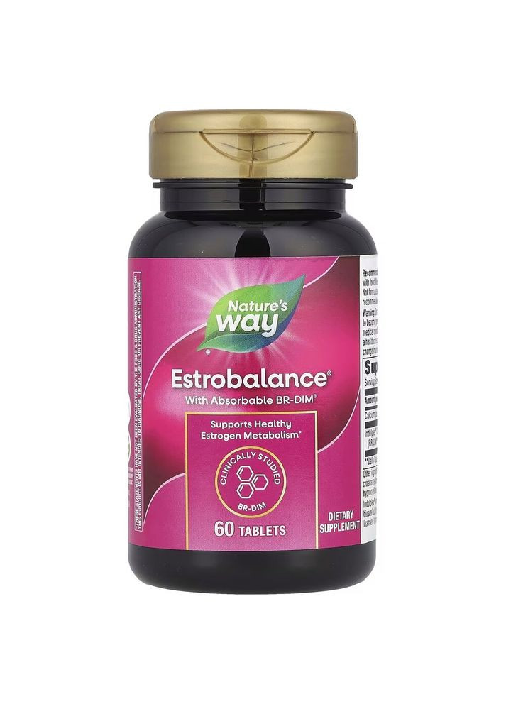 Витамины и минералы Estrobalance with Absorbable BR-DIM, 60 таблеток Nature's Way (322238685)