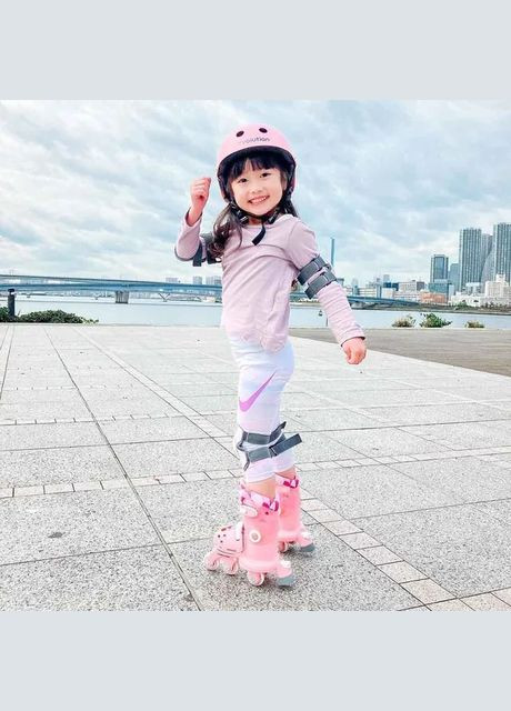 Роликовые коньки Twista, размер 30-34, розовый Yvolution (333317157)