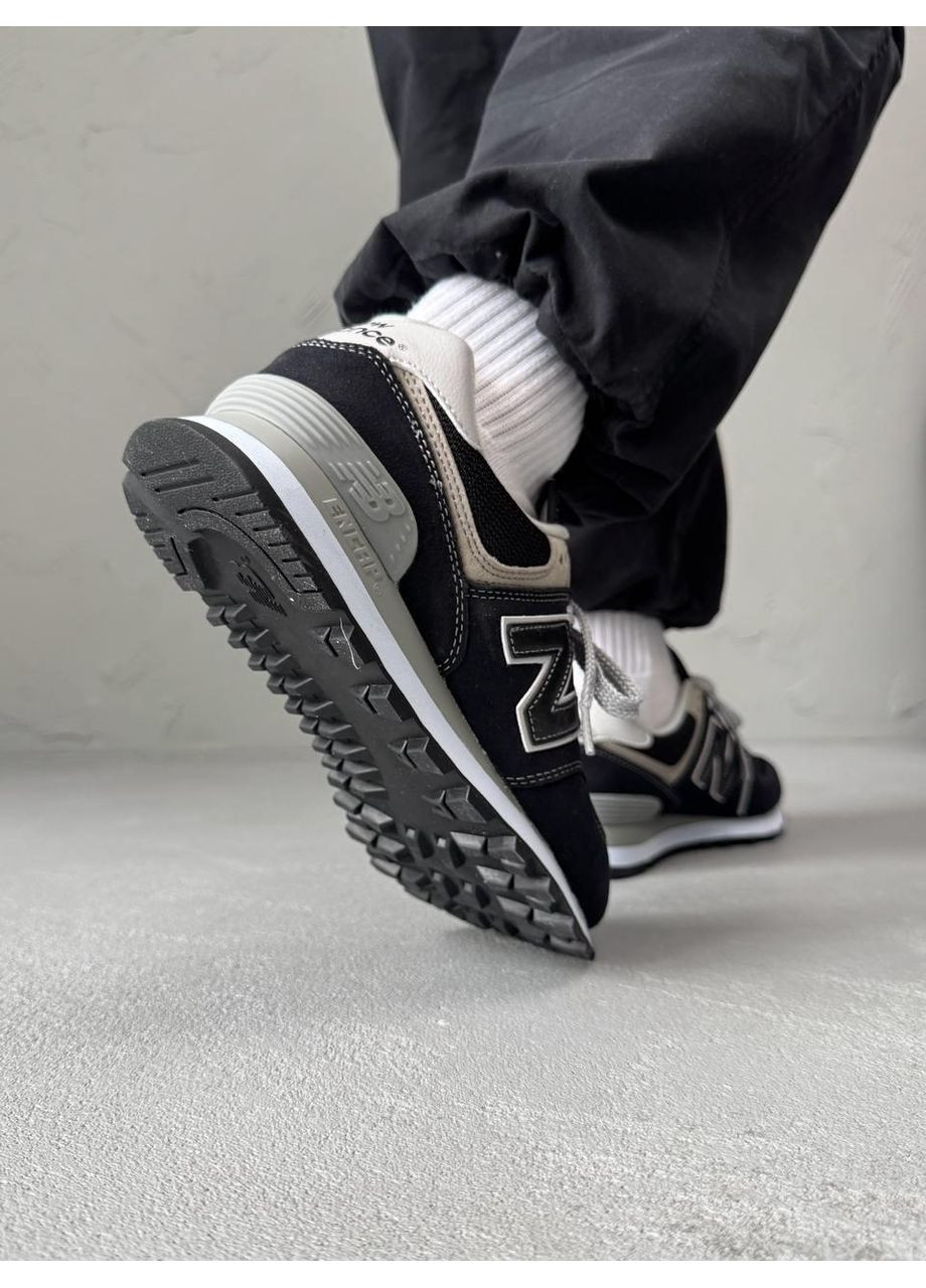 КРОССОВКИ ЖЕНСКИЕ NEW BALANCE 574 LEGACY BLACK GREY НЬЮ БЕЛАНС 574 No Brand серые демисезоны (367169271)