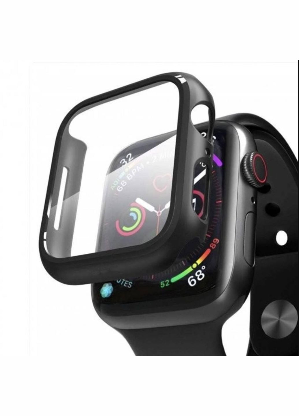 Захисний чохол зі склом для Apple Watch Чорний CHOICE (317188974)