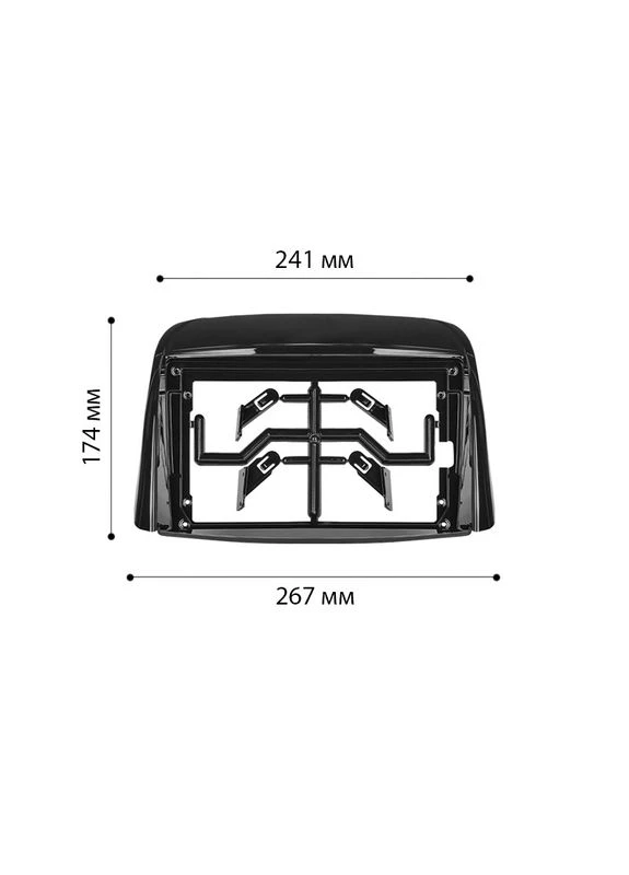 Перехідна рамка 9" Renault Koleos 2008-2016 (7401) 3 шт. Lesko (349730331)