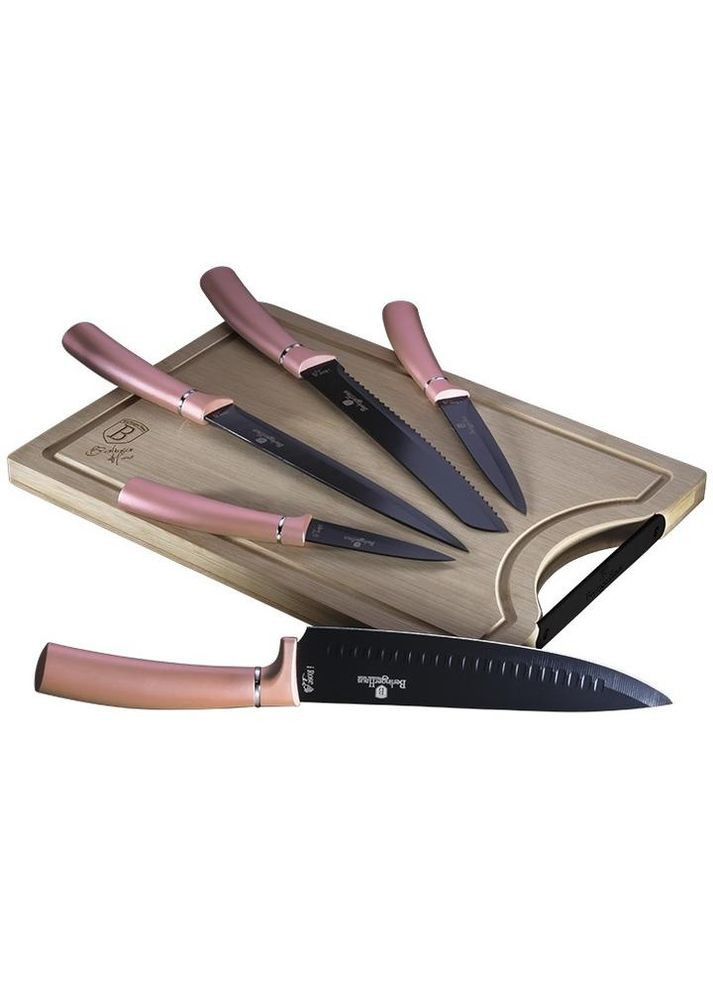 Набір ножів 6 предметів IRose Edition BH-2554 Berlinger Haus комбінований,