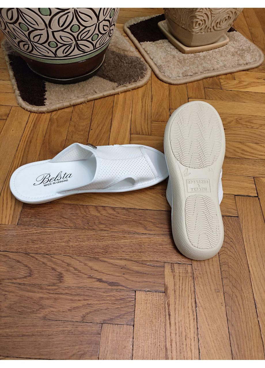 Жіночі тапочки кімнатні Belsta з відкритими боками, білі Белста (367108926)
