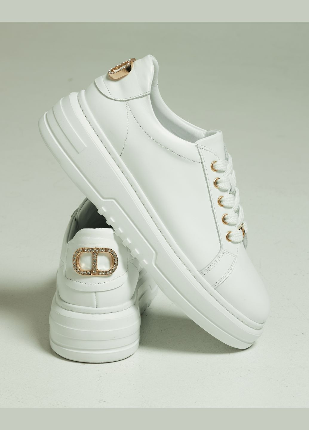 Кросівки жіночі білі шкіра Mario Muzi білі всесезони (295026796)