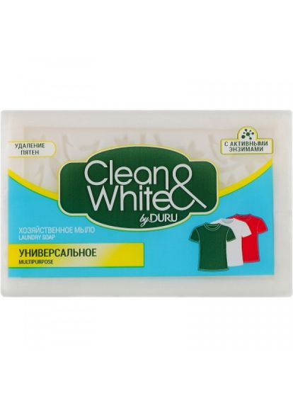 Мило для прання (8690506521875) Duru clean&white господарське універсальне 2 x 120 г (268140686)
