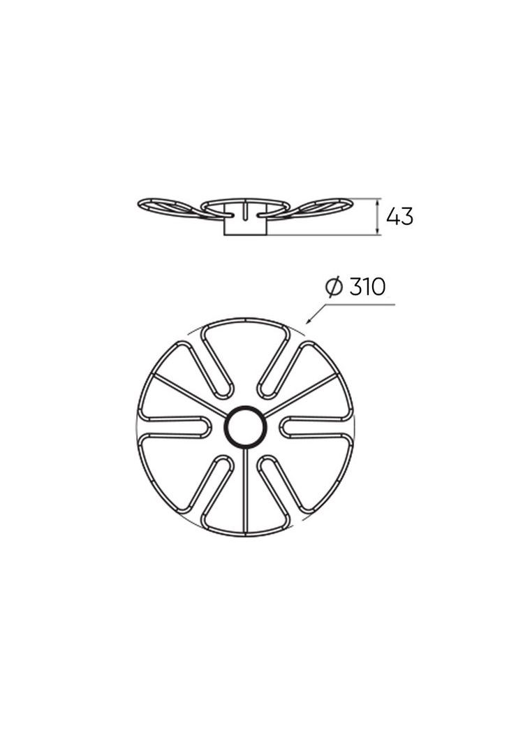 Держатель для бокалов Тип-II, d.310 мм, хром (ST310) Lemax (283251525)