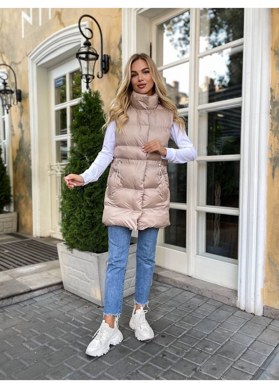 Жилетка жіноча об’ємна з аеропухом (Заміри в описі) Vione (368708875)