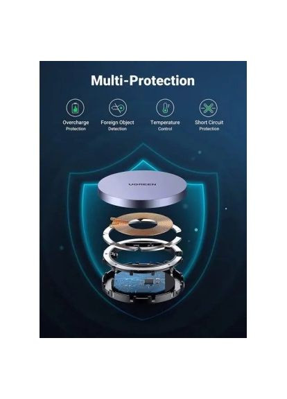 Зарядное устройство для (30233) Ugreen Magnetic Wireless Charger 15W CD245 (370017996)