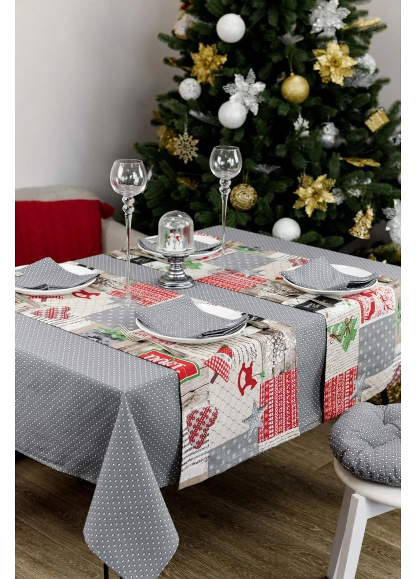 Скатерть Merry Christmas серая ТМ Прованс (386253515)