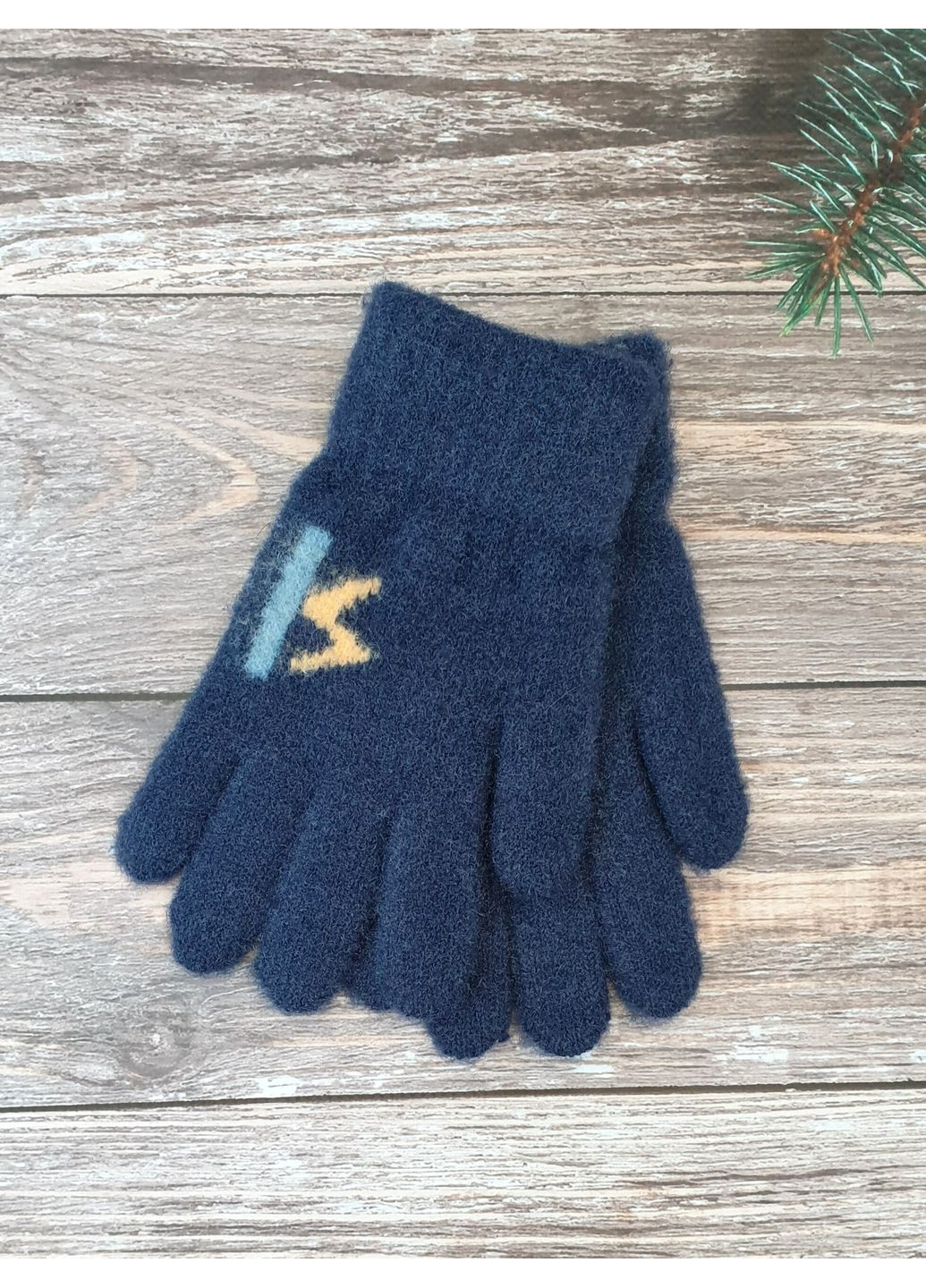 Дитячі в’язані рукавиці для хлопчиків, одинарні No Brand (355336822)