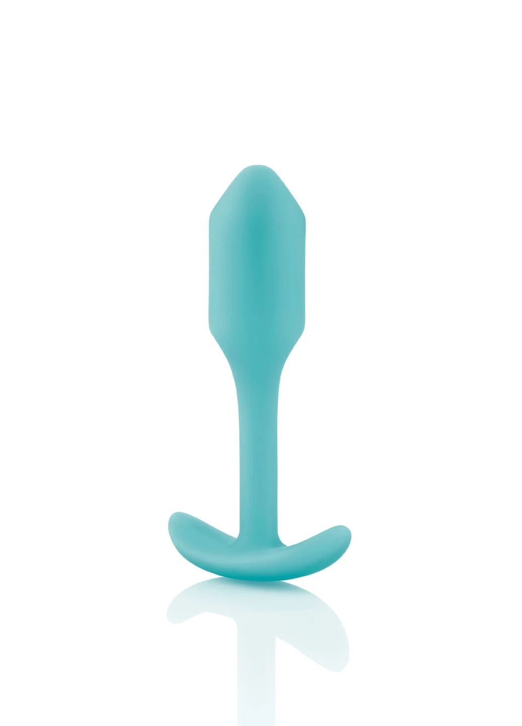Анальна пробка із зміщеним центром ваги Snug Plug 1 бірюзова - CherryLove B-Vibe (293819451)