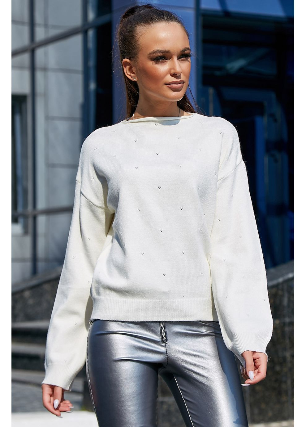 Молочный демисезонный джемпер 1459.3714 Seventeen