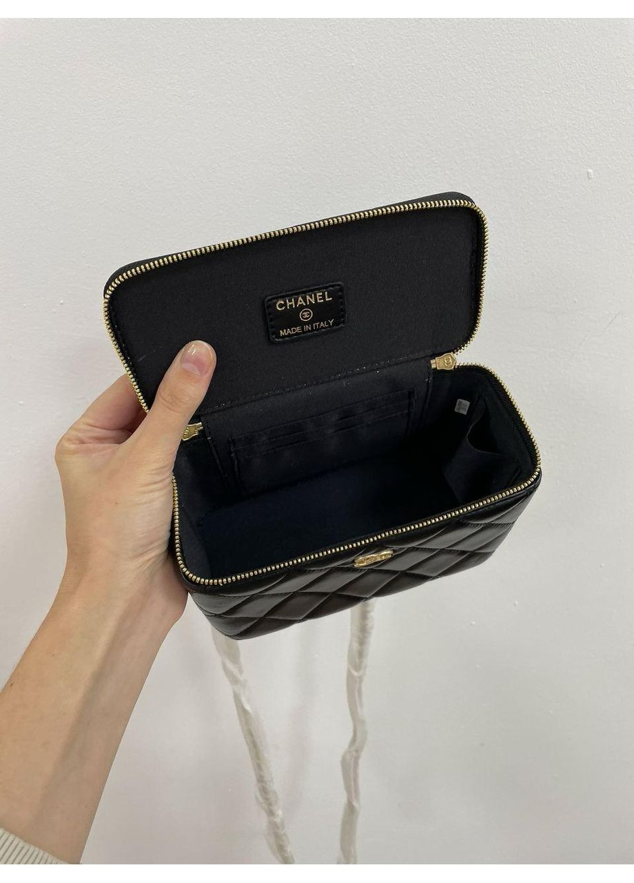 Женская сумка Classic Black Lambskin Pearl Crush Vanity Bag No Brand (355343311)