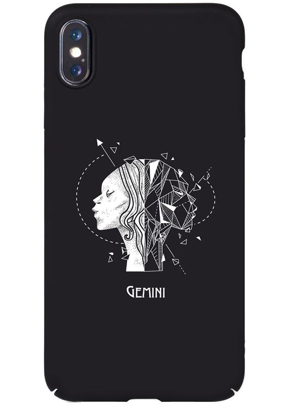 Чехол-накладка Full PC Print Case Apple iPhone XS Max #162_Gemini Black Toto (301779739)