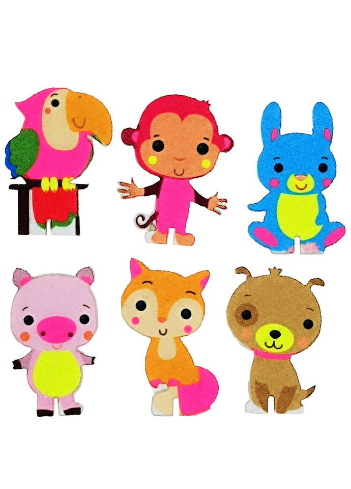 Набір фетрових фігурок на підставці "Дружні тваринки" 180168 No Brand (321964254)