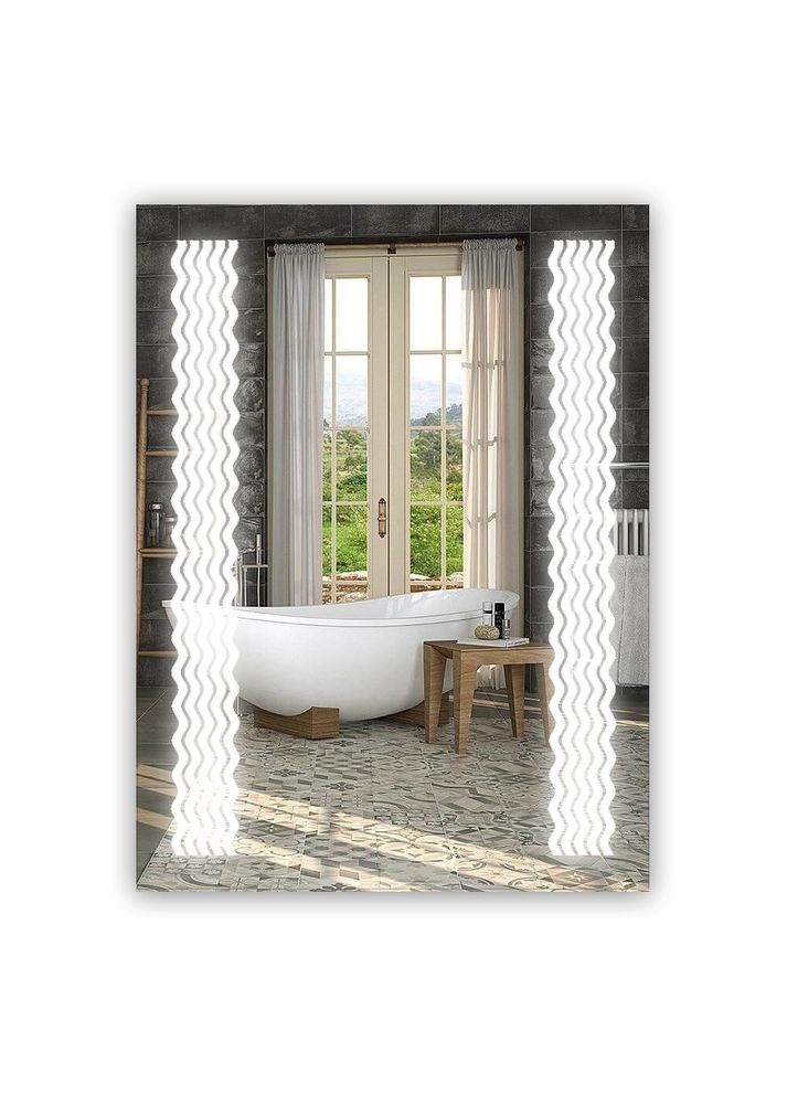 Зеркало с LED подсветкой SR015 (600х800мм) No Brand (316322864)