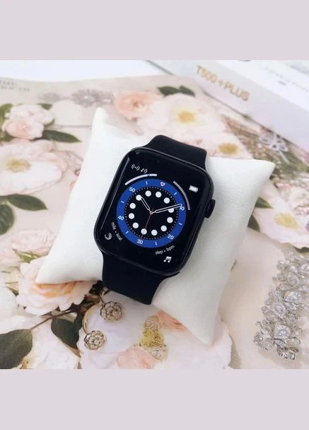 Смарт Годинник T500+ plus Smart Watch зі змінним ремінцем PE-36 No Brand (396103896)