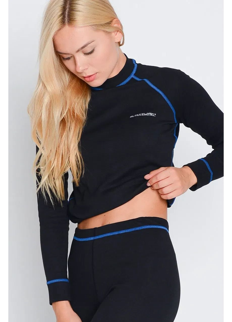 Комплект термобілизни для жінок ROCK,, повсякденний, чорний із синім Rough Radical (361118578)